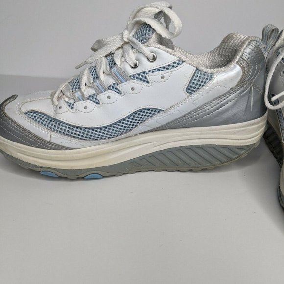Sketchers Shape Ups Women’s Gray Blue - Picture 6 of 6